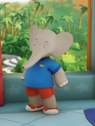 大象巴巴和小象巴豆英文版